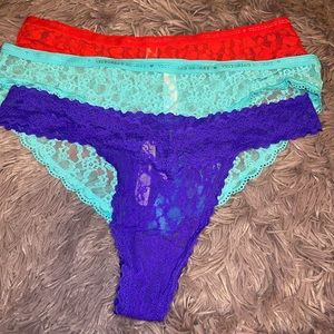 NWOT VS lace panty bundle